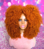 READY TO SHIP// Synthetic crochet wig "Ginger My Fro"