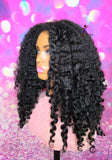 READY TO SHIP // Synthetic crochet wig "The Kinky Twist Curl "