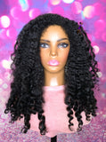 READY TO SHIP // Synthetic crochet wig "The Kinky Twist Curl "