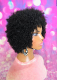 READY TO SHIP// Synthetic crochet wig "Kinky Curl Cutie "