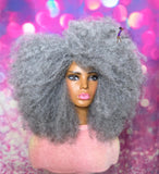 READY TO SHIP // Synthetic Crochet Wig  "Foxy Afro Boldness "