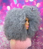 READY TO SHIP // Synthetic Crochet Wig  "Foxy Afro Boldness "