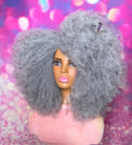 READY TO SHIP // Synthetic Crochet Wig  "Foxy Afro Boldness "