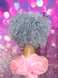 READY TO SHIP //Synthetic Handmade Crochet Ponytail "Foxy Afro Ponytail"