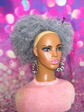 READY TO SHIP //Synthetic Handmade Crochet Ponytail "Foxy Afro Ponytail"