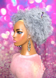 READY TO SHIP //Synthetic Handmade Crochet Ponytail "Foxy Afro Ponytail"