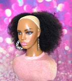 READY TO SHIP //Synthetic Handmade Crochet Ponytail "Afro Ponytail"
