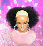 READY TO SHIP //Synthetic Handmade Crochet Ponytail "Afro Ponytail"