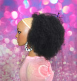 READY TO SHIP //Synthetic Handmade Crochet Ponytail "Afro Ponytail"