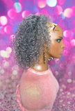 READY TO SHIP //Synthetic Handmade Crochet Ponytail "Foxy Wand Curl Ponytail"