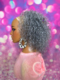 READY TO SHIP //Synthetic Handmade Crochet Ponytail "Foxy Wand Curl Ponytail"