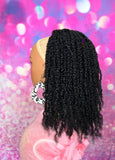 READY TO SHIP //Synthetic Handmade Crochet Ponytail "Kinky Twist Ponytail"