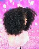 READY TO SHIP // Synthetic Crochet Half Wig  "Naturally Afro Diva "