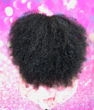 READY TO SHIP // Synthetic Crochet Half Wig  "Naturally Afro Diva "