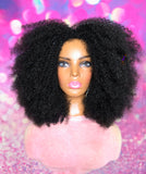 READY TO SHIP // Synthetic Crochet Half Wig  "Naturally Afro Diva "