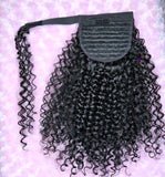 READY TO SHIP //Synthetic Handmade Wrap Around Ponytail "Water Wave Curly Ponytail"