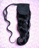 READY TO SHIP //Synthetic Handmade Wrap Around Ponytail "Body Wave Ponytail"