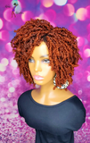 MADE TO ORDER // Synthetic crochet wig  "Ginger My Kinky Twists "