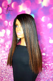 MADE TO ORDER// Synthetic Crochet Wig "Kinky Straight Beauty"