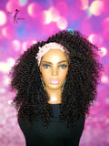 READY TO SHIP // Synthetic Headband/Half Wig "Rock Me Bold and Curly"