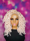 READY TO SHIP // Synthetic crochet wig "Cotton Candy Passion Twist Cutie"