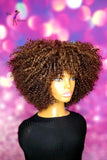 READY TO SHIP //Synthetic Crochet wig "Short N Curly Mixup"