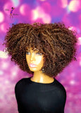 READY TO SHIP //Synthetic Crochet wig "Short N Curly Mixup"