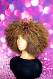 READY TO SHIP // Synthetic Crochet Wig "Curly Fro Diva"