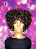 READY TO SHIP // Synthetic Crochet Wig  "Retro Curly Cutie"