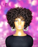 READY TO SHIP // Synthetic Crochet Wig  "Retro Curly Cutie"