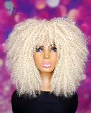 READY TO SHIP // Synthetic Crochet Wig "Blonde Water Wave Curly"