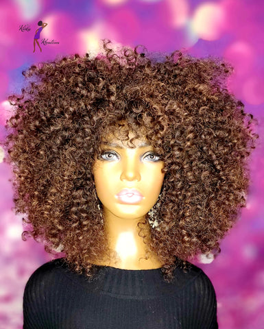 READY TO SHIP //Synthetic Crochet wig "Natural Soft Curly"