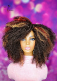 READY TO SHIP //Synthetic Crochet wig " The Eccentric Kinky Curl"