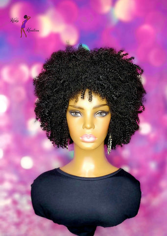 READY TO SHIP // Synthetic Crochet Wig  "Untamed Afro Diva"