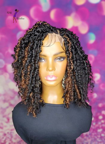 READY TO SHIP // Synthetic crochet wig "Boho Curly Passion Twist Beauty"