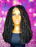READY TO SHIP  //Synthetic crochet wig " One Of A Kind Boho Loc Diva"