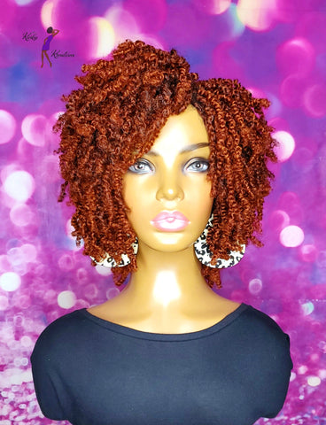 READY TO SHIP // Synthetic crochet wig "Ginger My Kinky Twists "
