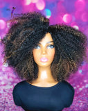 READY TO SHIP //Synthetic Crochet wig "Kinky Water Wave Curly Mixup"