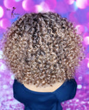READY TO SHIP //Synthetic Crochet wig "Natural Curly Bounce" (With bangs)