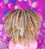 READY TO SHIP // Synthetic Crochet Wig  "Honey Blonde Kinky Diva "