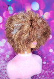 READY TO SHIP // Synthetic Crochet Wig "Frizzy Curly Bounce"(Brown tones)