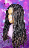 Made To Order//Synthetic Crochet Faux Loc Wig "Natural Soft Loc Beauty 18in "