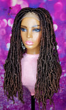 READY TO SHIP //Synthetic Crochet Faux Loc Wig "Natural Soft Loc Beauty "