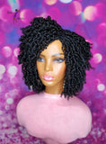 MADE TO ORDER // Synthetic crochet wig "Mini Kinky Twist Diva "1b