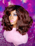 READY TO SHIP // Human Hair Blend Wig ""Bouncy Curl""