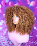 READY TO SHIP // Human Hair Blend Wig "Soft N Curly Cutie" (Blonde Tones)