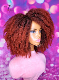 READY TO SHIP // Synthetic crochet wig "The Natural Diva " ( Right Side Part)